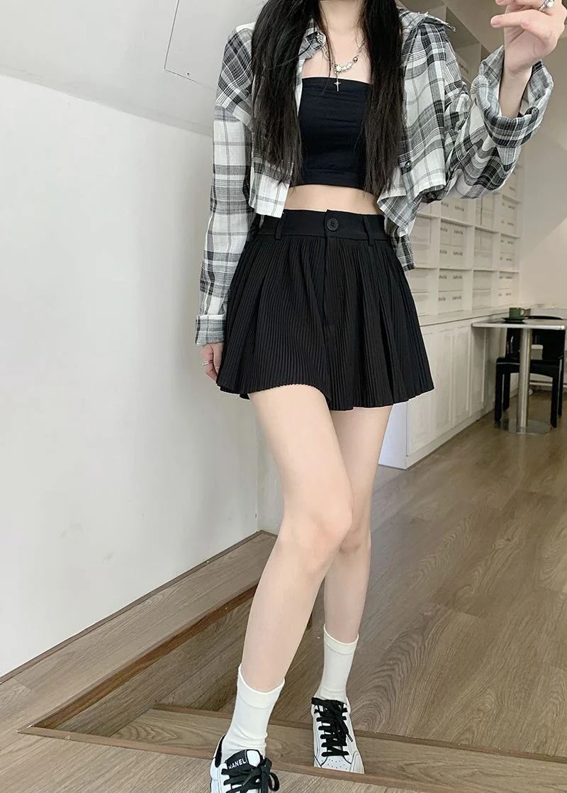 Pleated Mini Skort - Image 7