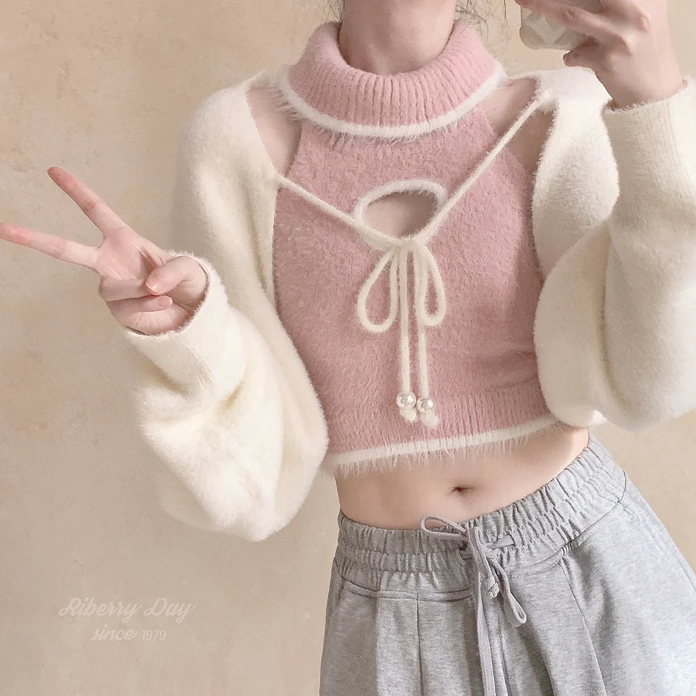 Plush Girl Slim Knitted Top/Dress