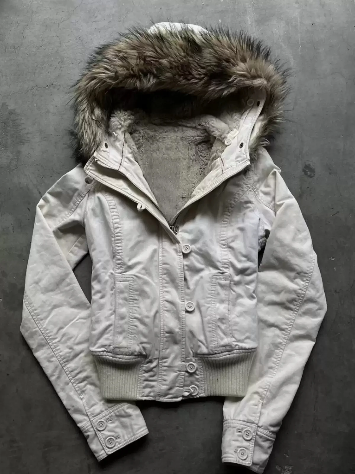 plush hooded jacket - Image 2