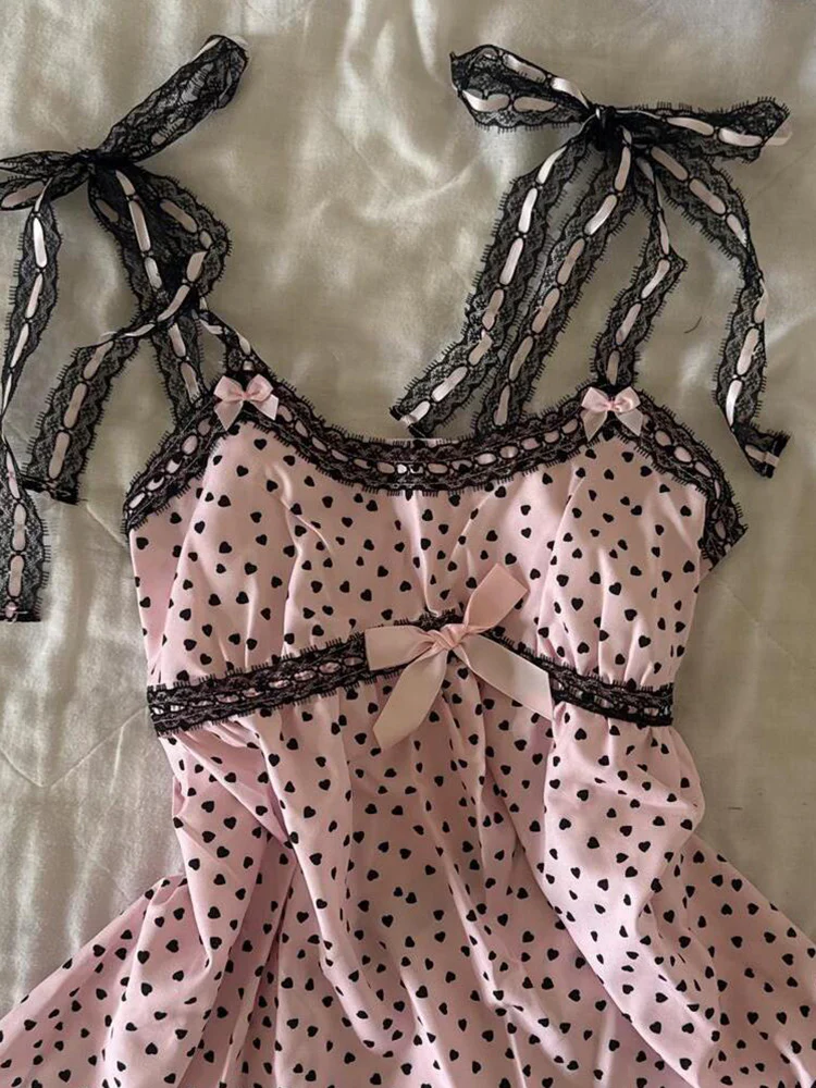 polka dot bow kawaii tank top - Image 5