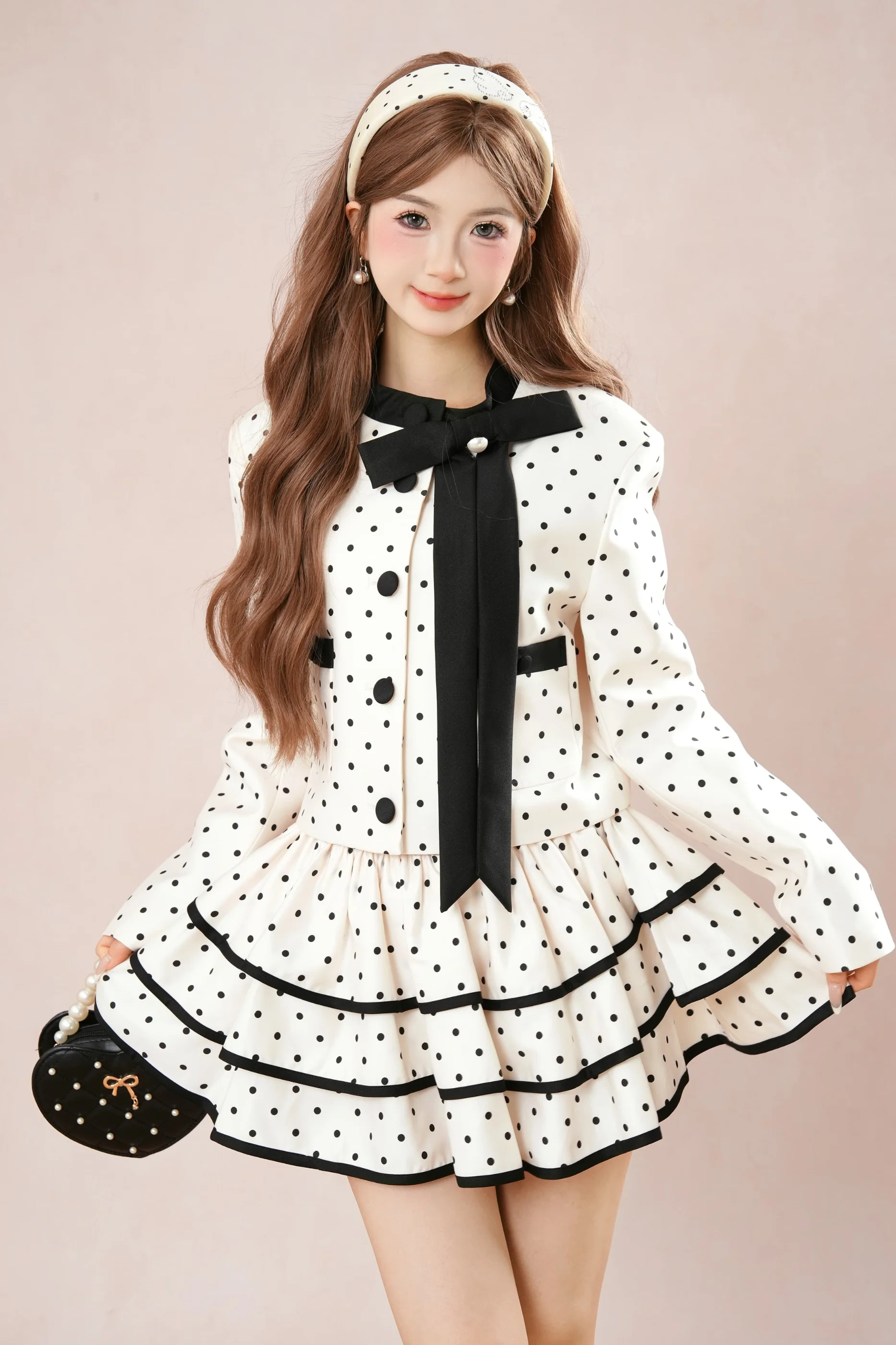 French Dot Jacket + Tiered Skirt - Image 14