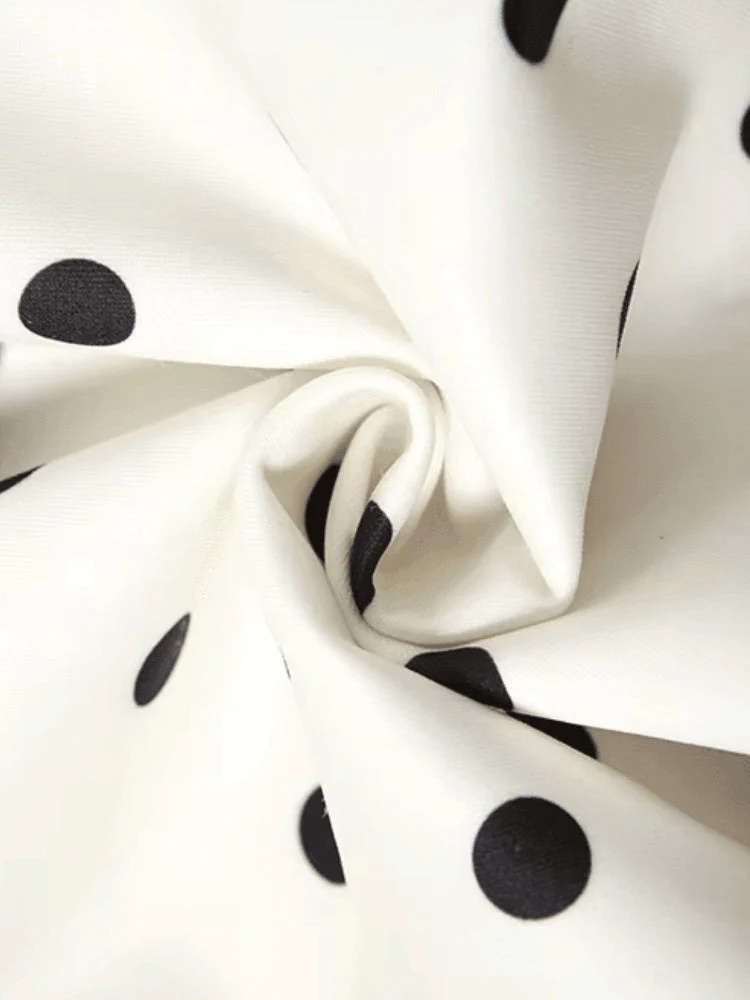 Polka Dot Preppy Mini Dress - Image 6