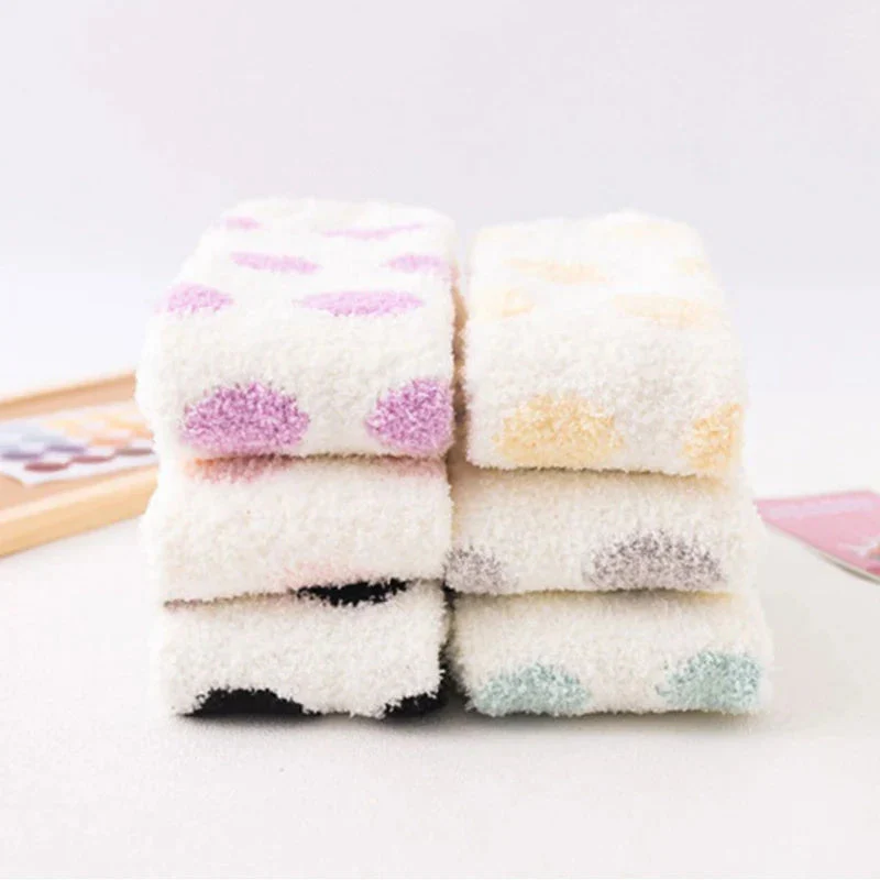 Polkadot Fuzzy Thigh Highs - Image 12