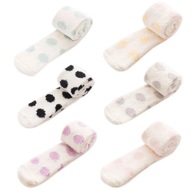 Polkadot Fuzzy Thigh Highs - Image 17