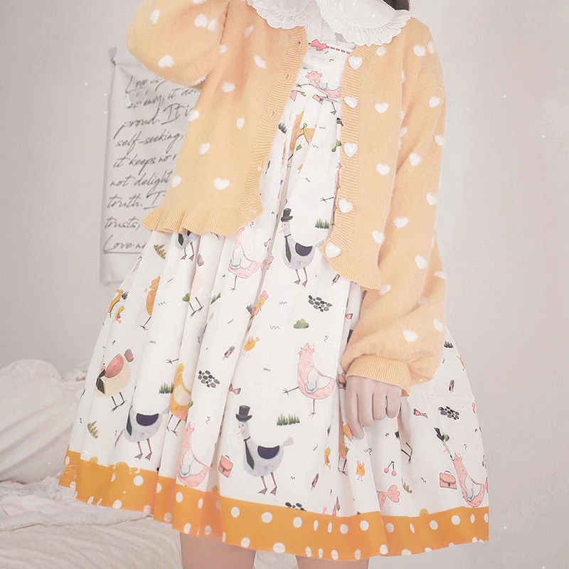 Polkadot Heart Knit Cardigan - Image 5