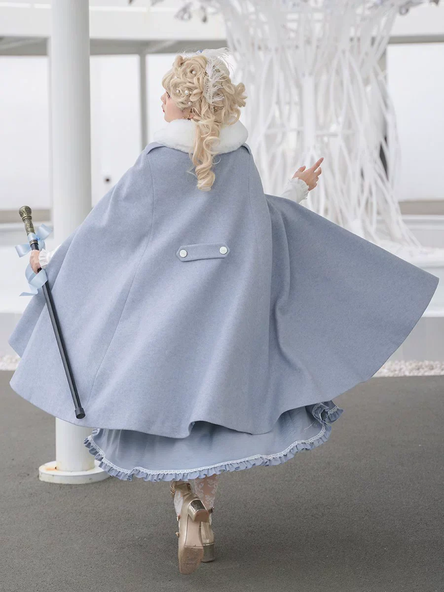Polyhymnia~Miss Leisha~Classic Lolita Skirt Set Elegant Winter Cape - Image 14