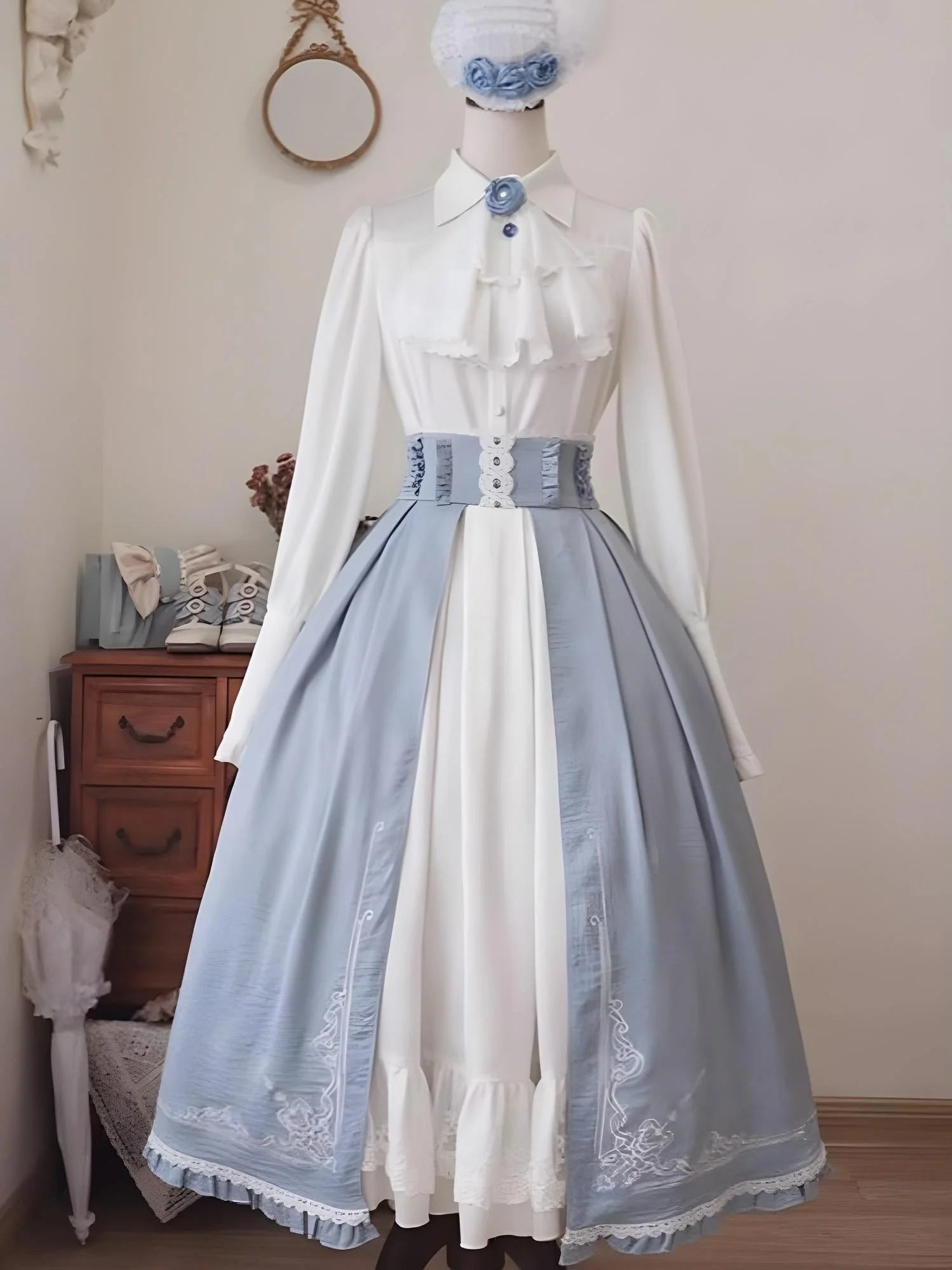 Polyhymnia~Miss Leisha~Classic Lolita Skirt Set Elegant Winter Cape - Image 19