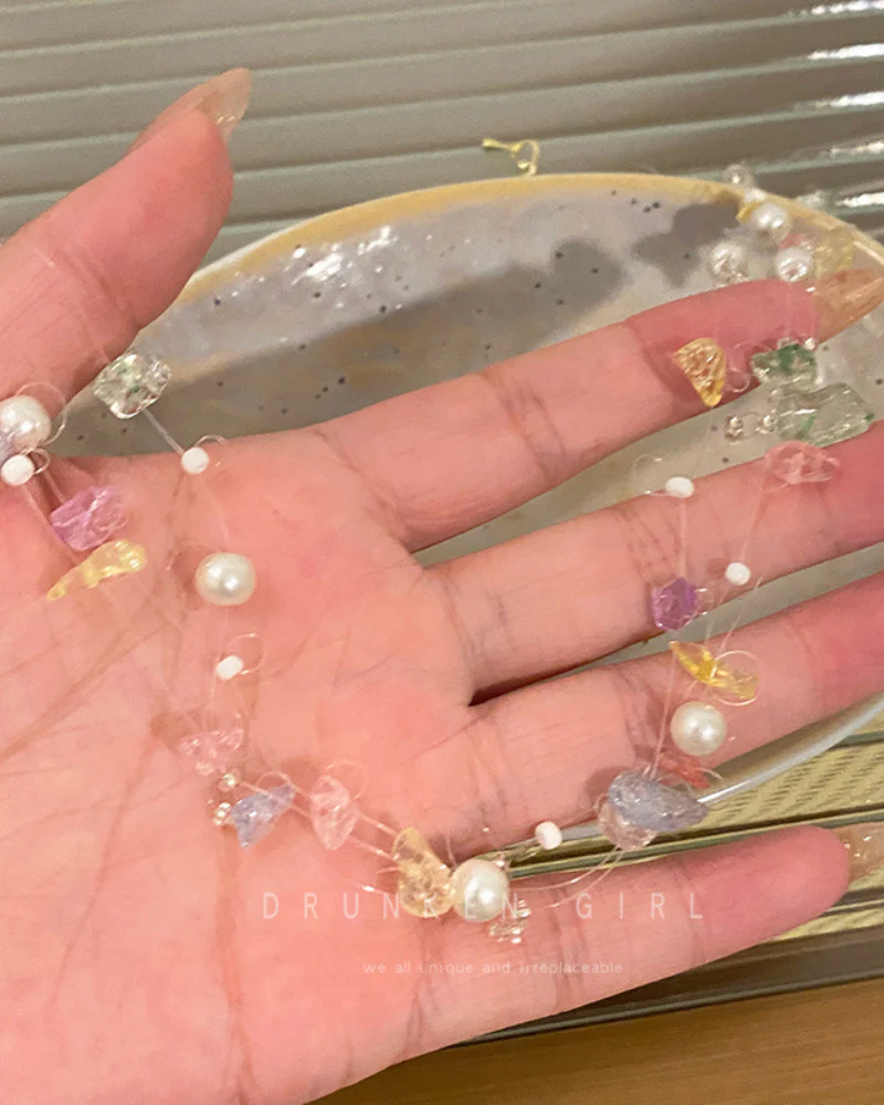 Positive Energy Stone Pearls Necklance - Image 3