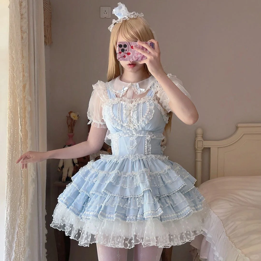 Blue Doll Lolita Dress - Image 2