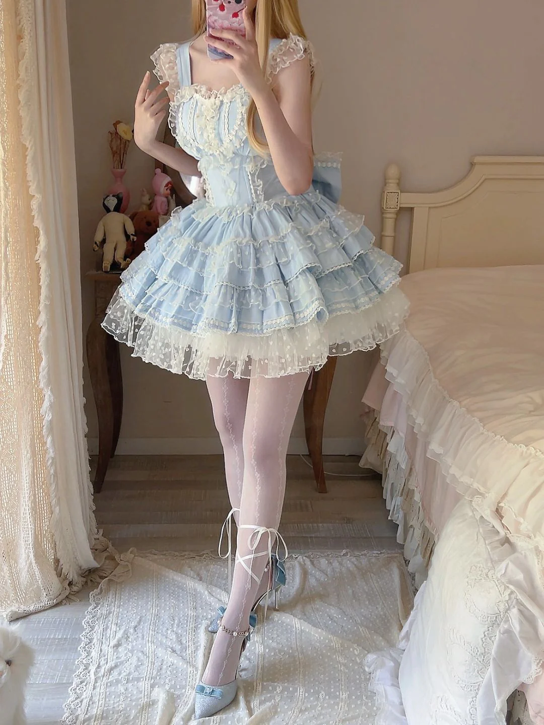 Blue Doll Lolita Dress - Image 3