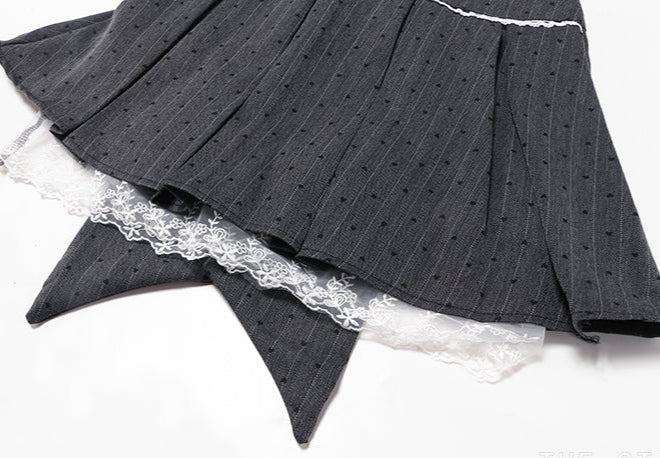 Preppy Bow Pleated Skirt - Image 5
