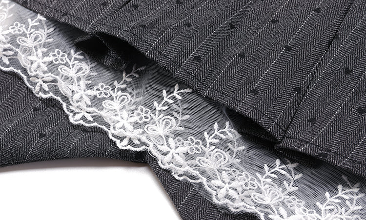 Preppy Bow Pleated Skirt - Image 6