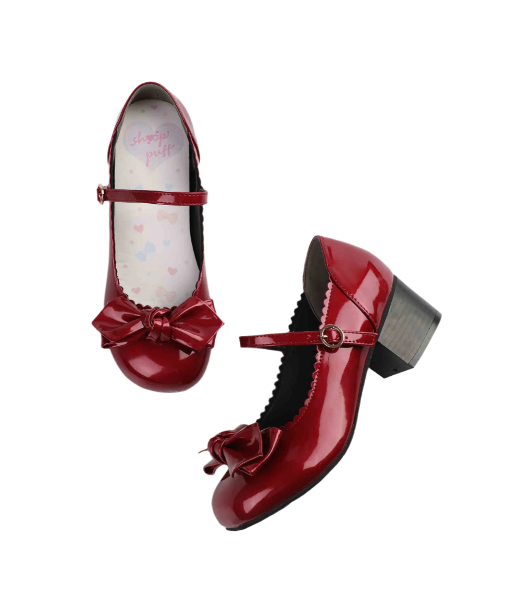 Preppy Bows Cute Leather Shoes - Image 5