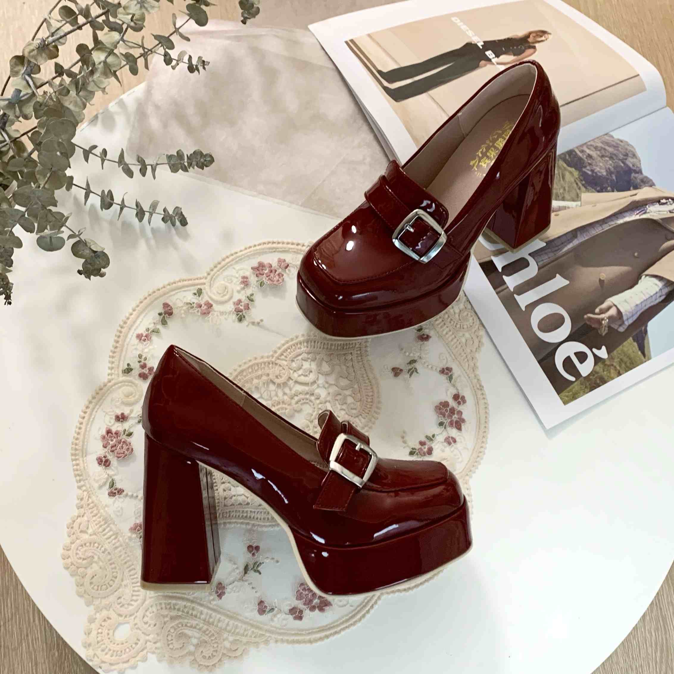 Preppy Buckle Coquette Shoes - Image 6