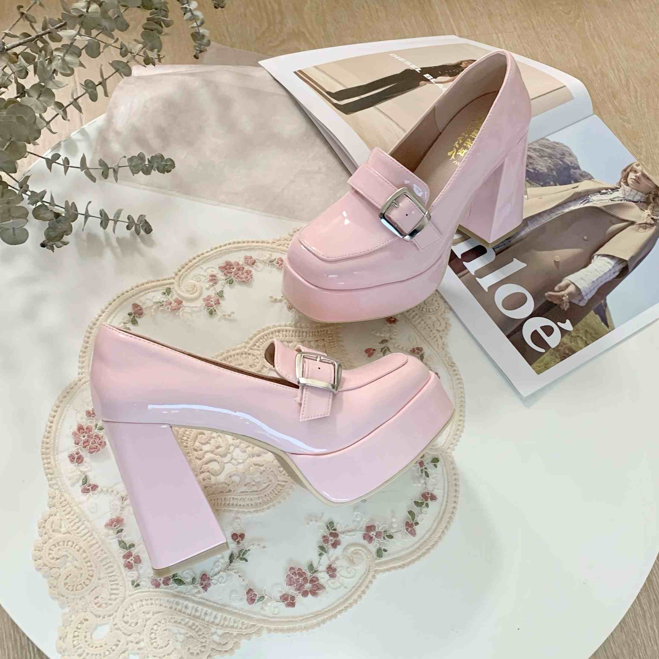 Preppy Buckle Coquette Shoes - Image 8