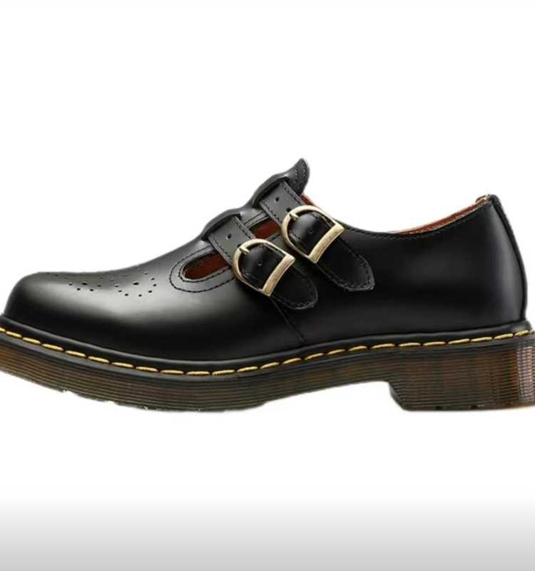 Preppy Carved Leather Shoes - Image 2