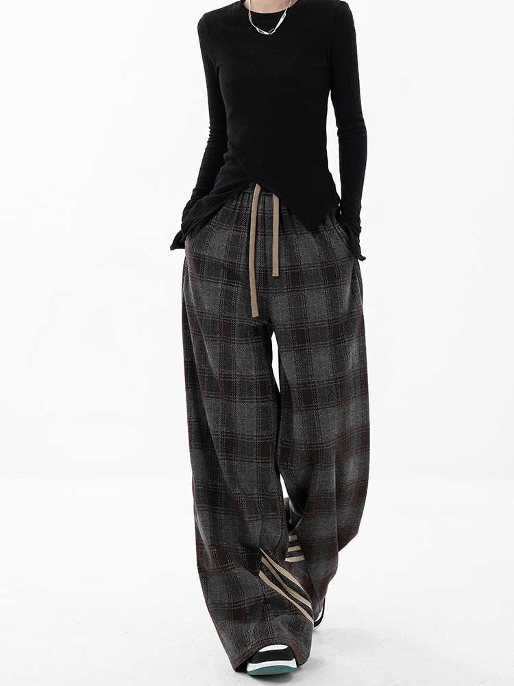 Preppy Casual Plaid Pants - Image 5