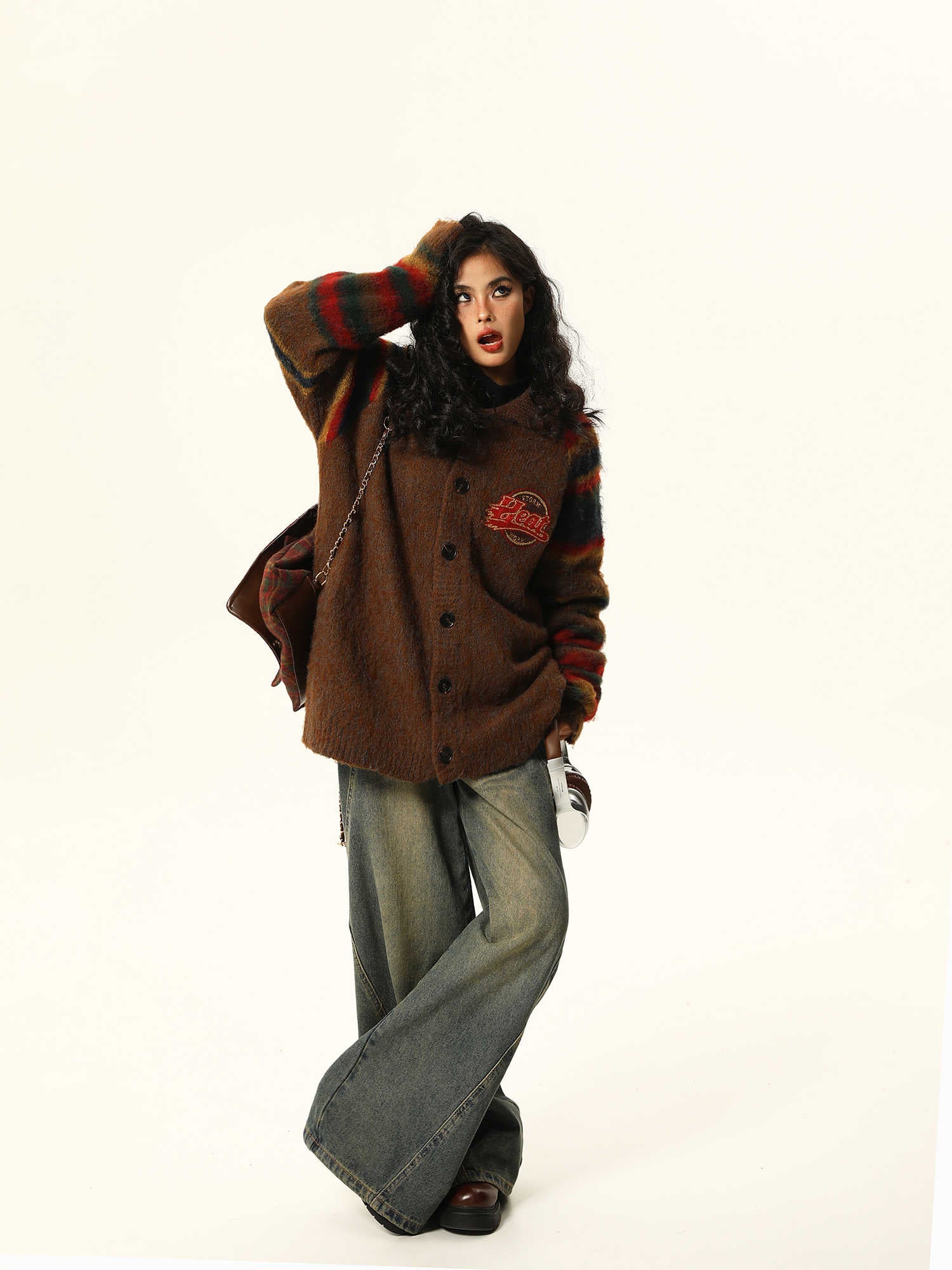 Preppy Casual Sweater Cardigan - Image 2