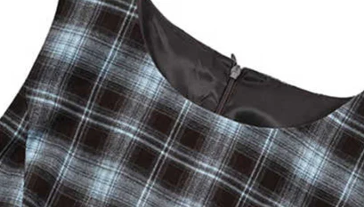 Preppy Checkered Vest Dress - Image 2