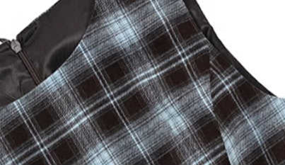 Preppy Checkered Vest Dress - Image 3