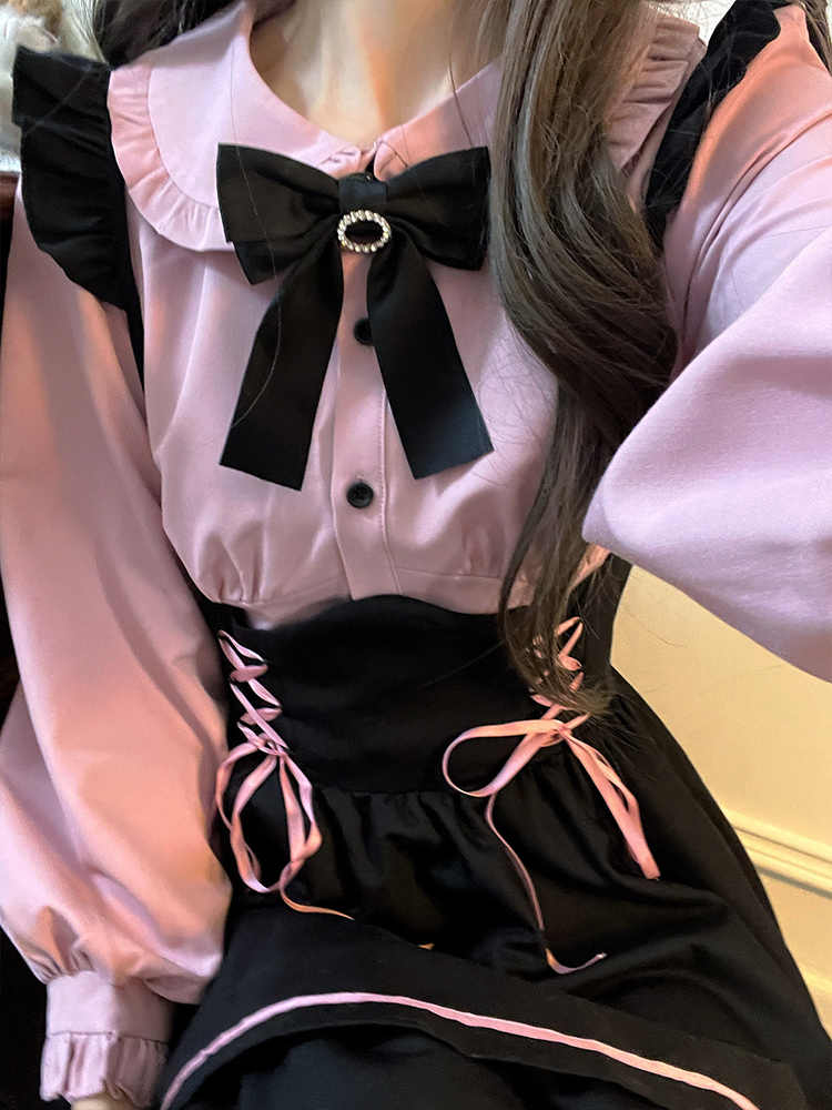 Preppy Pink Shirt Retro Suit - Image 4