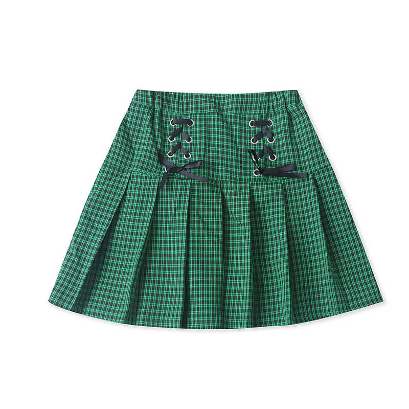 Preppy Plaid Pleated Skirt - Image 2