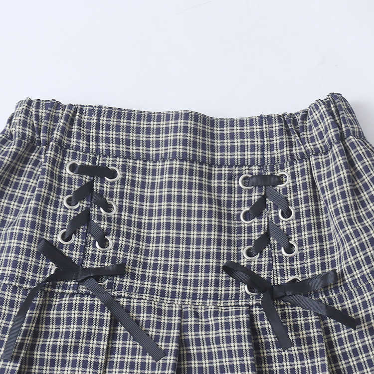 Preppy Plaid Pleated Skirt - Image 5