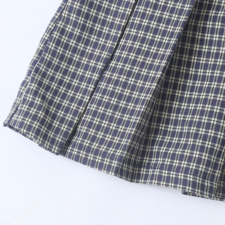 Preppy Plaid Pleated Skirt - Image 7