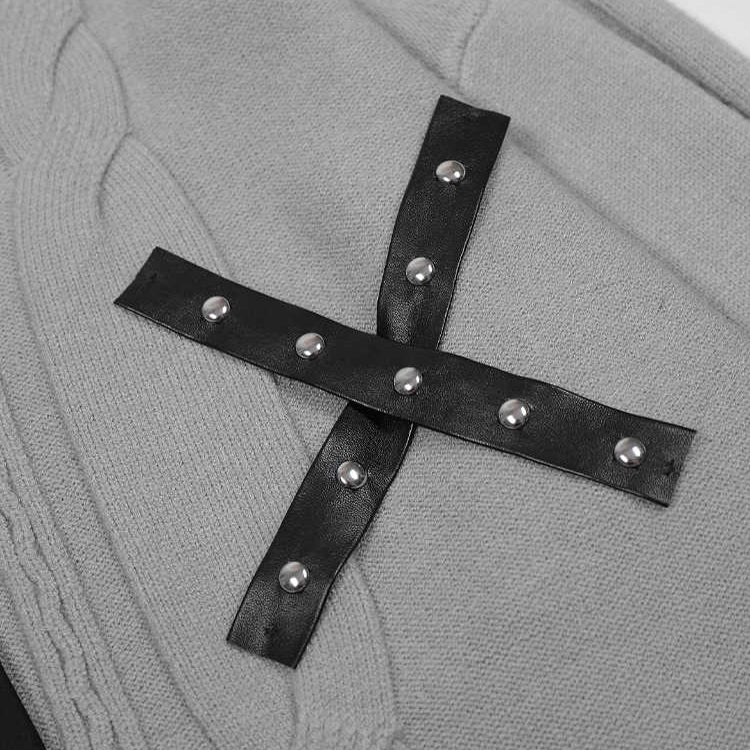 Preppy Polo Tie Sweater - Image 6
