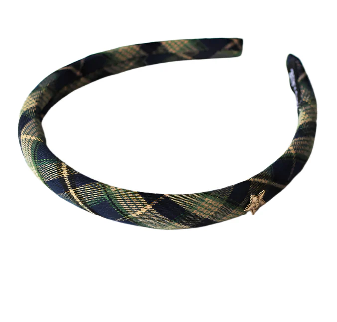 Preppy Star Plaid Y2K Headband - Image 5