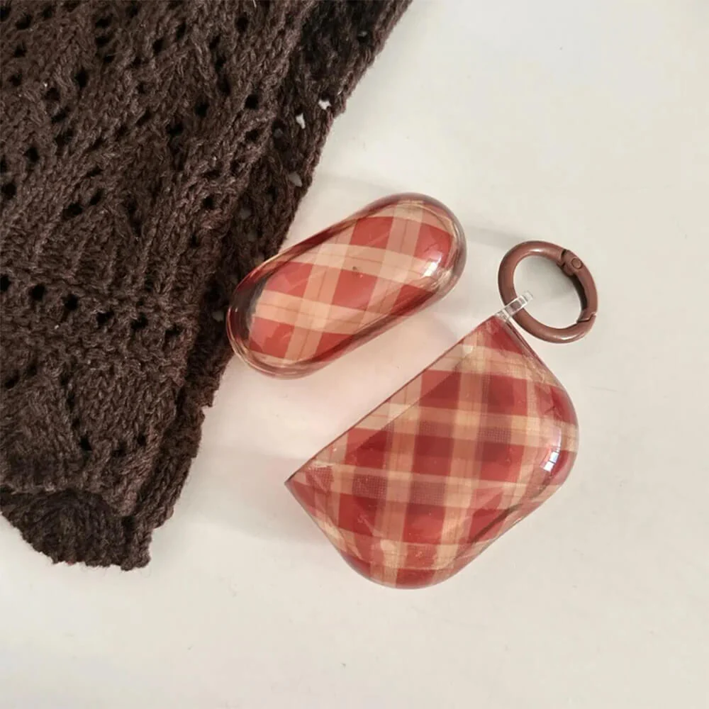 Preppy Style Plaid Airpods Case - Image 3