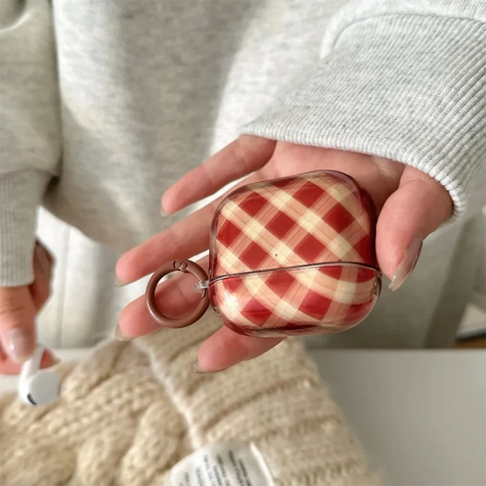 Preppy Style Plaid Airpods Case - Image 4