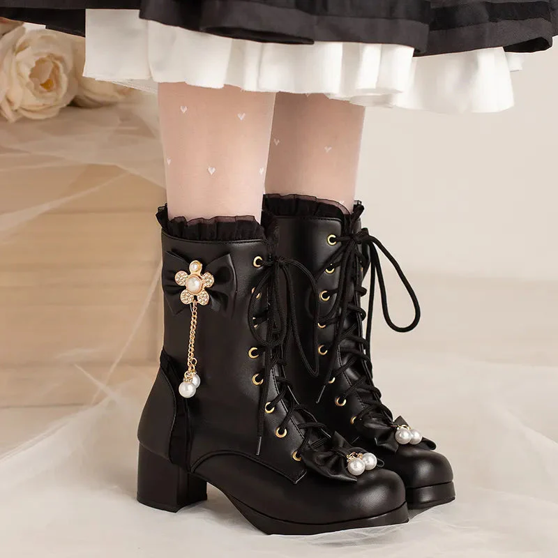 Pretty Pearl Princess Booties - Image 3