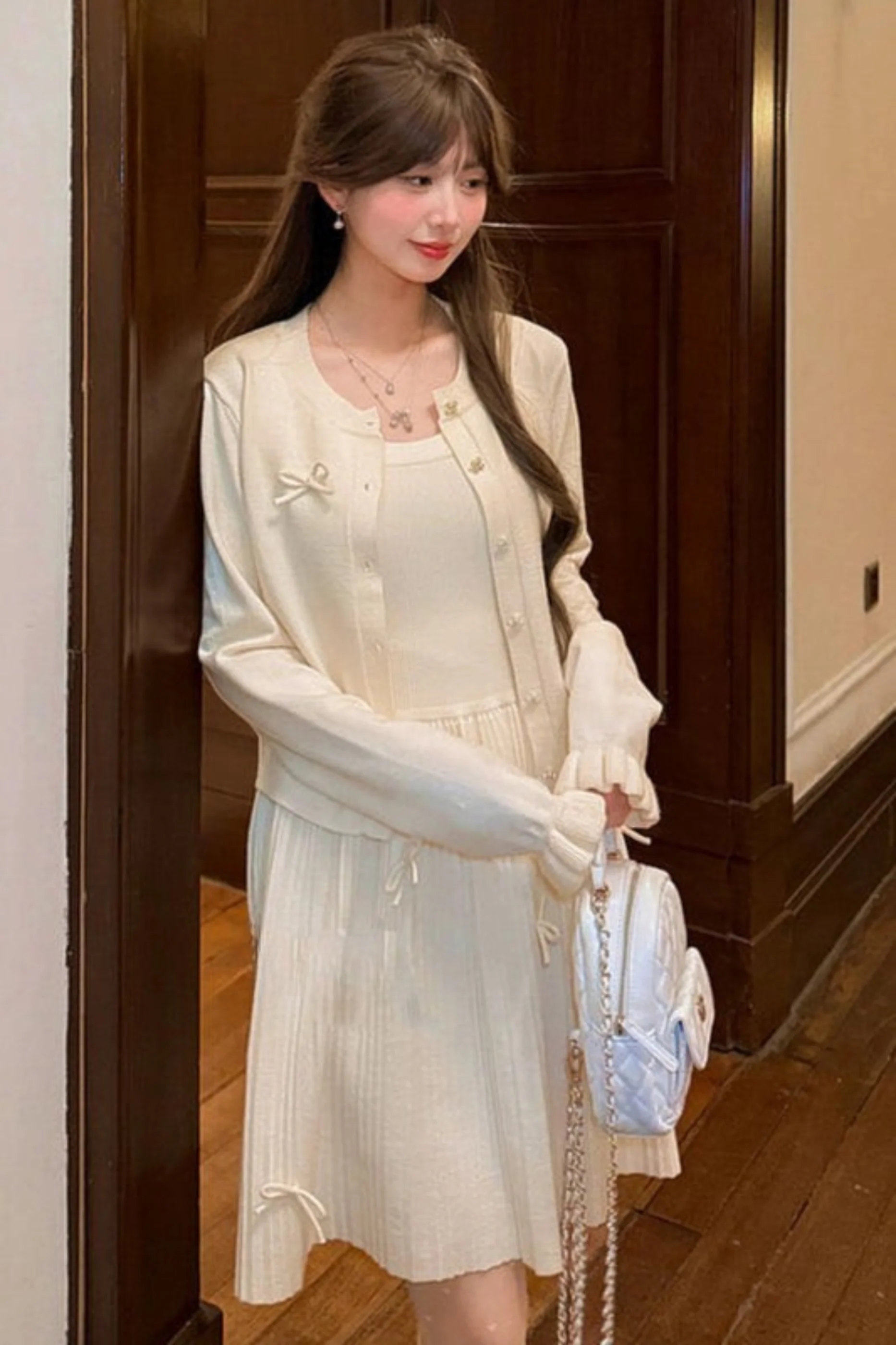 Princess Bow Sleeveless Dress - Image 11