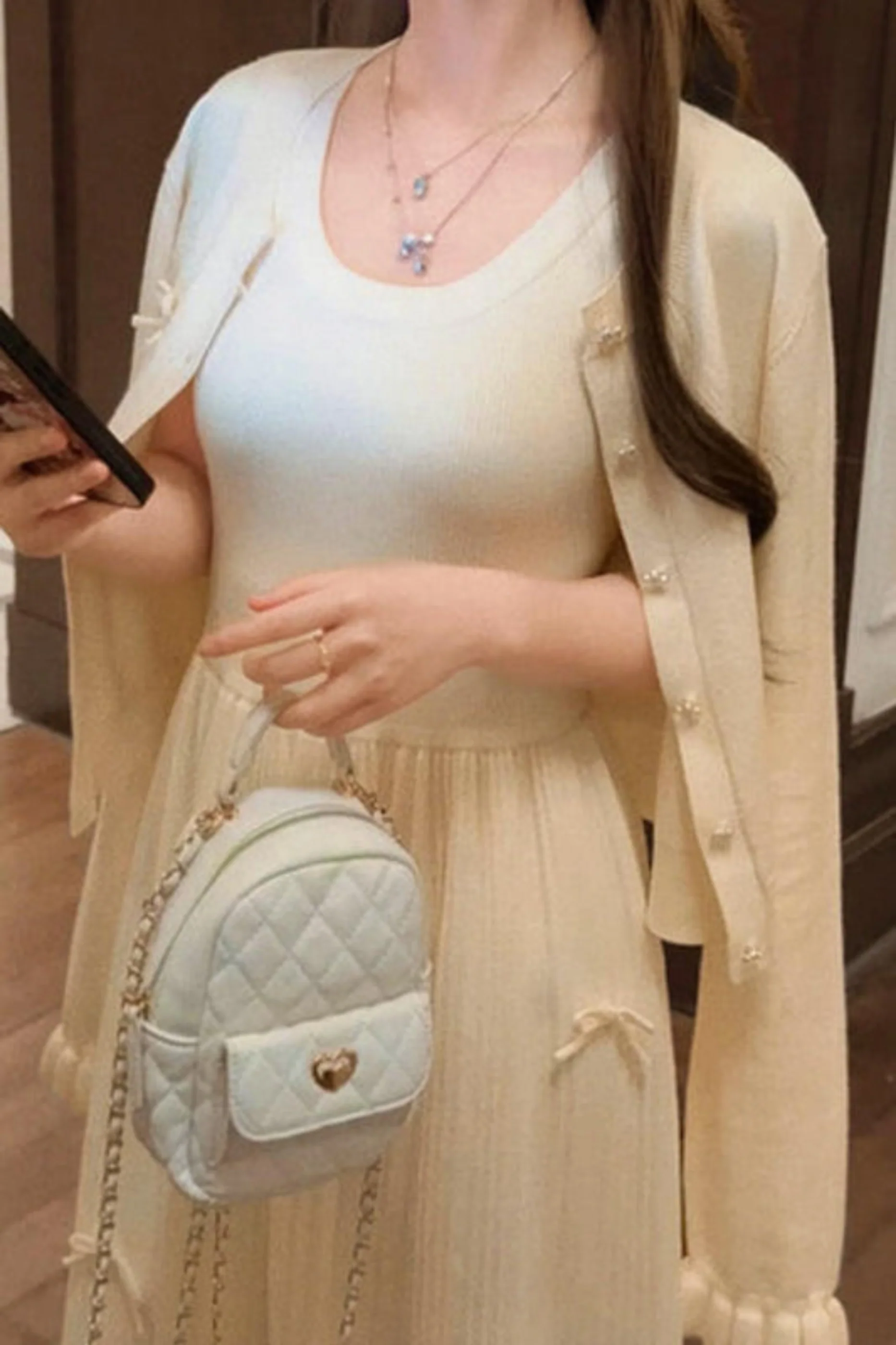 Princess Bow Sleeveless Dress - Image 15