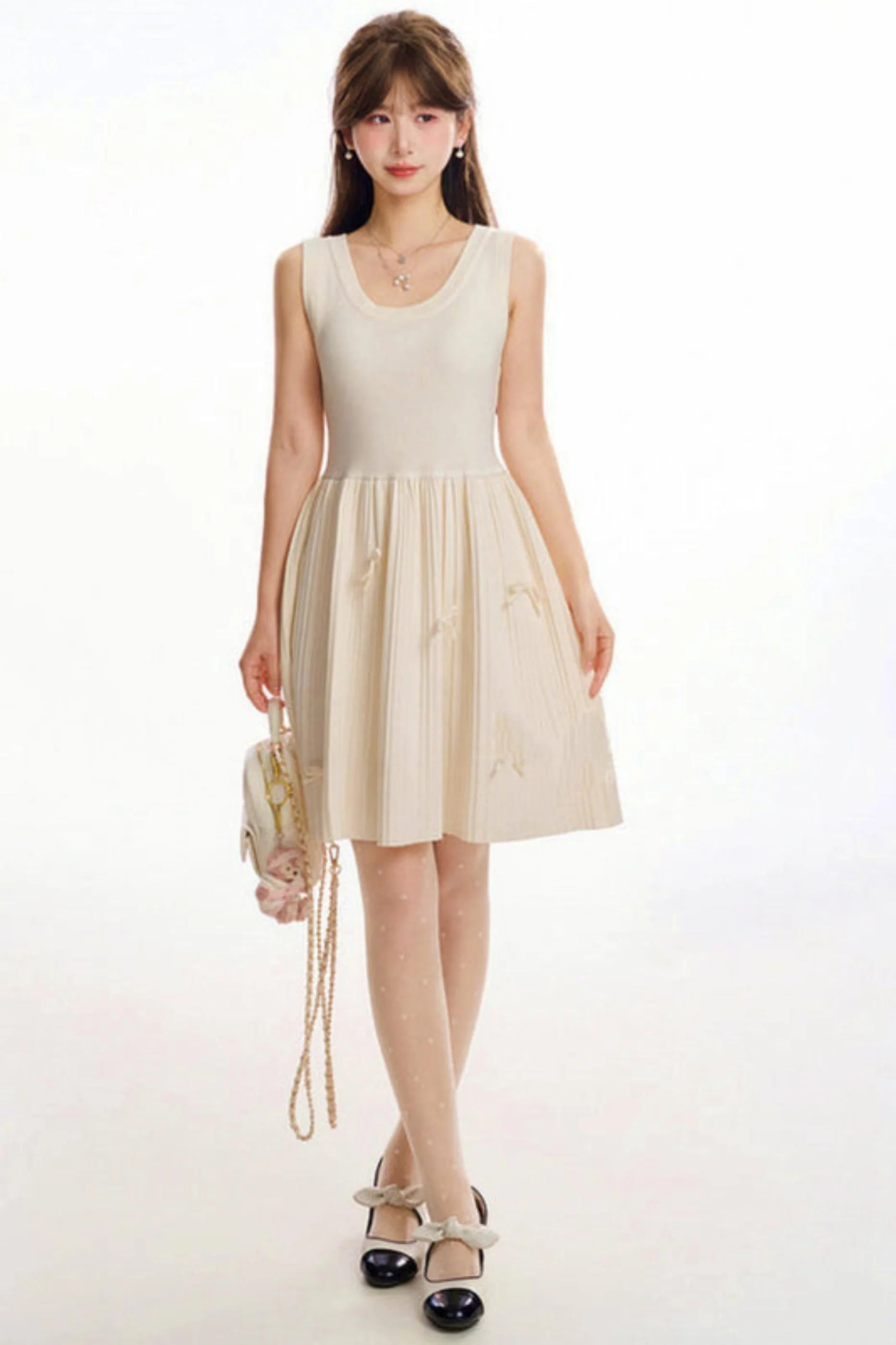 Princess Bow Sleeveless Dress - Image 16