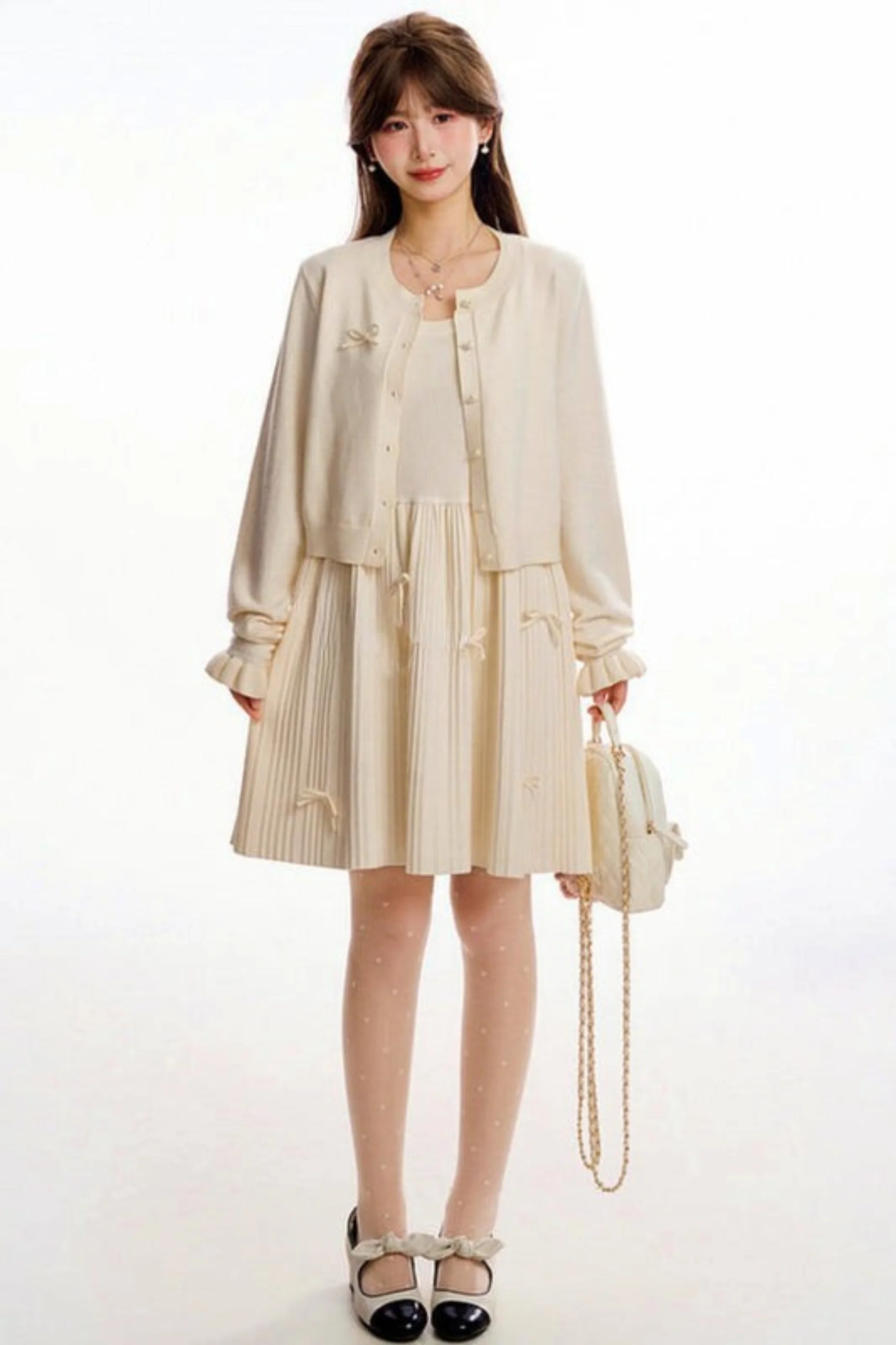 Princess Bow Sleeveless Dress - Image 17