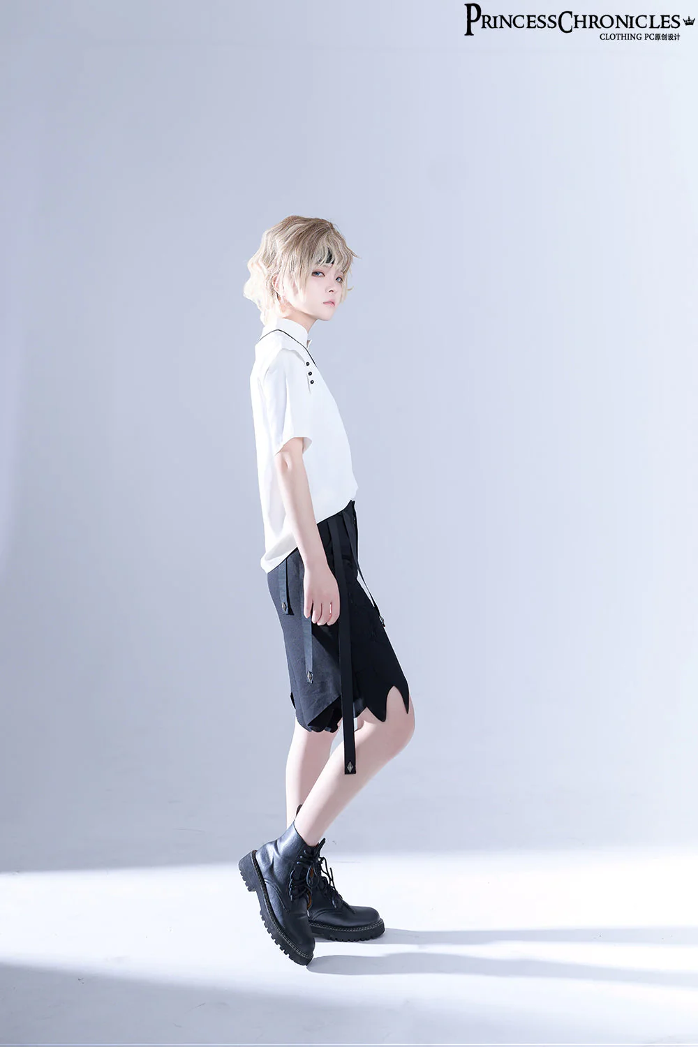 Princess Chronicles~Embroidered White Ouji Lolita Shirt - Image 10