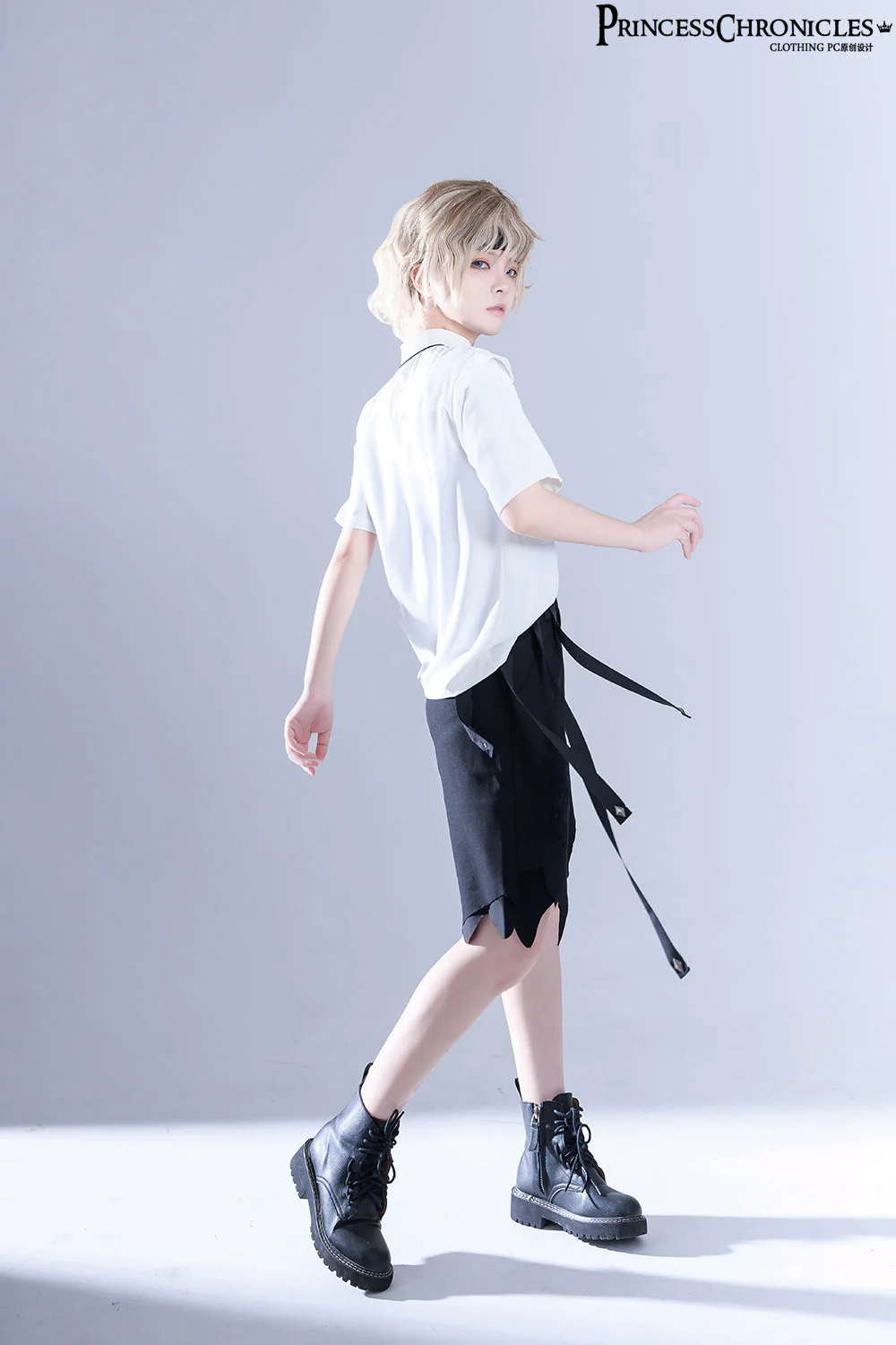 Princess Chronicles~Embroidered White Ouji Lolita Shirt - Image 11