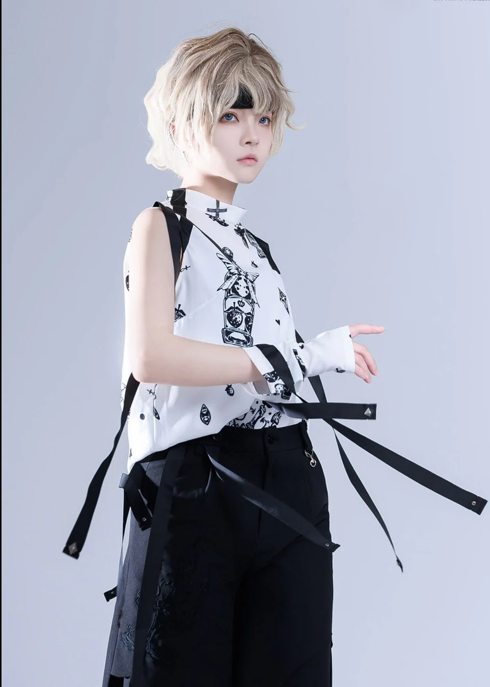Sleeveless Ouji Lolita Shirt - Image 11