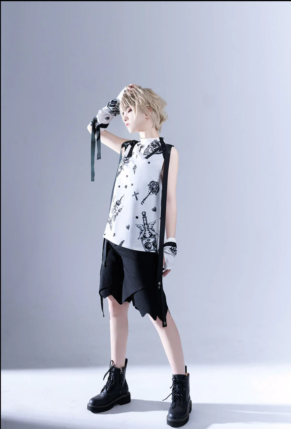 Sleeveless Ouji Lolita Shirt - Image 6