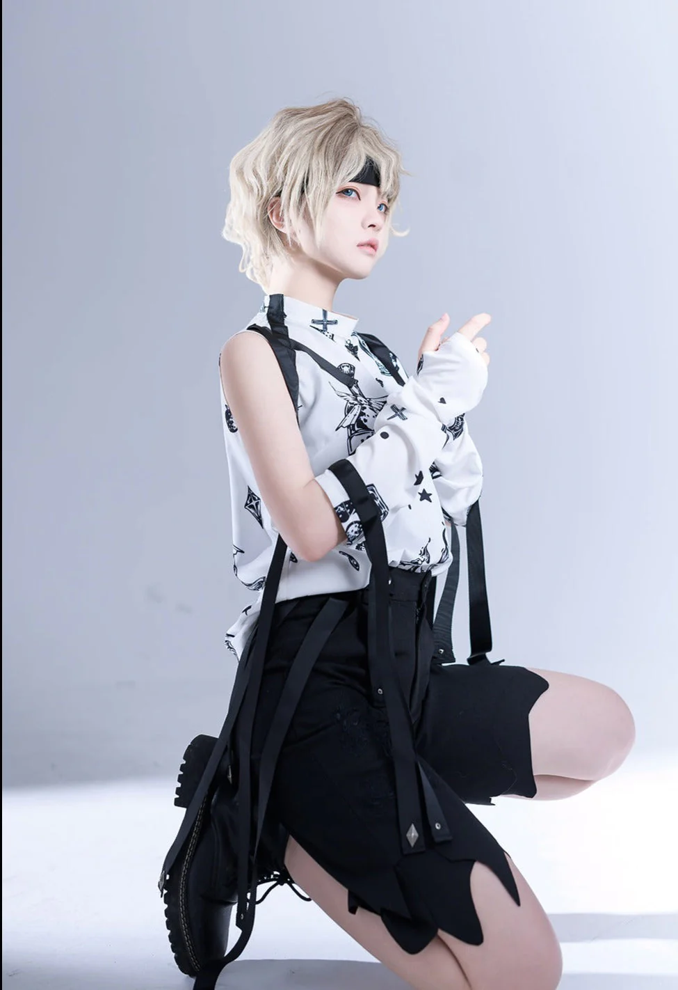 Sleeveless Ouji Lolita Shirt - Image 9