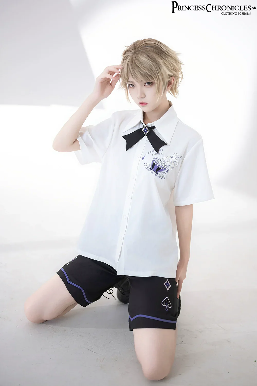 Summer Loose Embroidered Short Sleeve White Shirt - Image 2