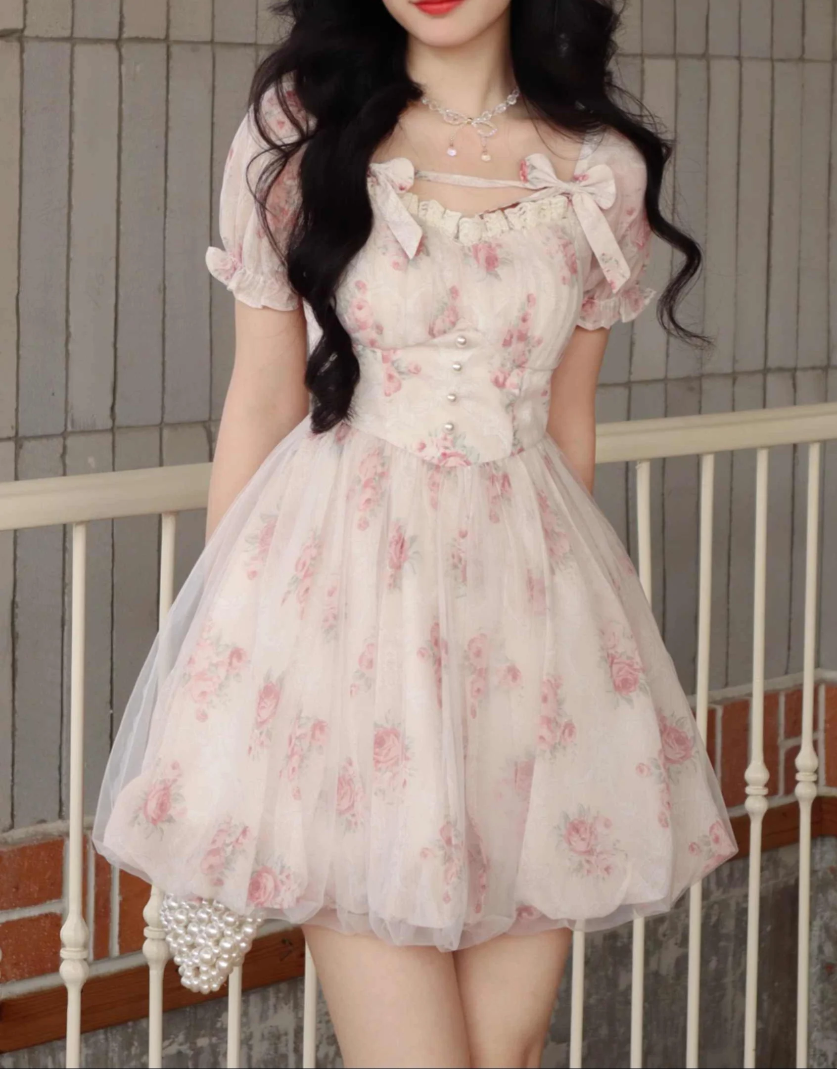 Princess Floral Tulle Dress - Image 3