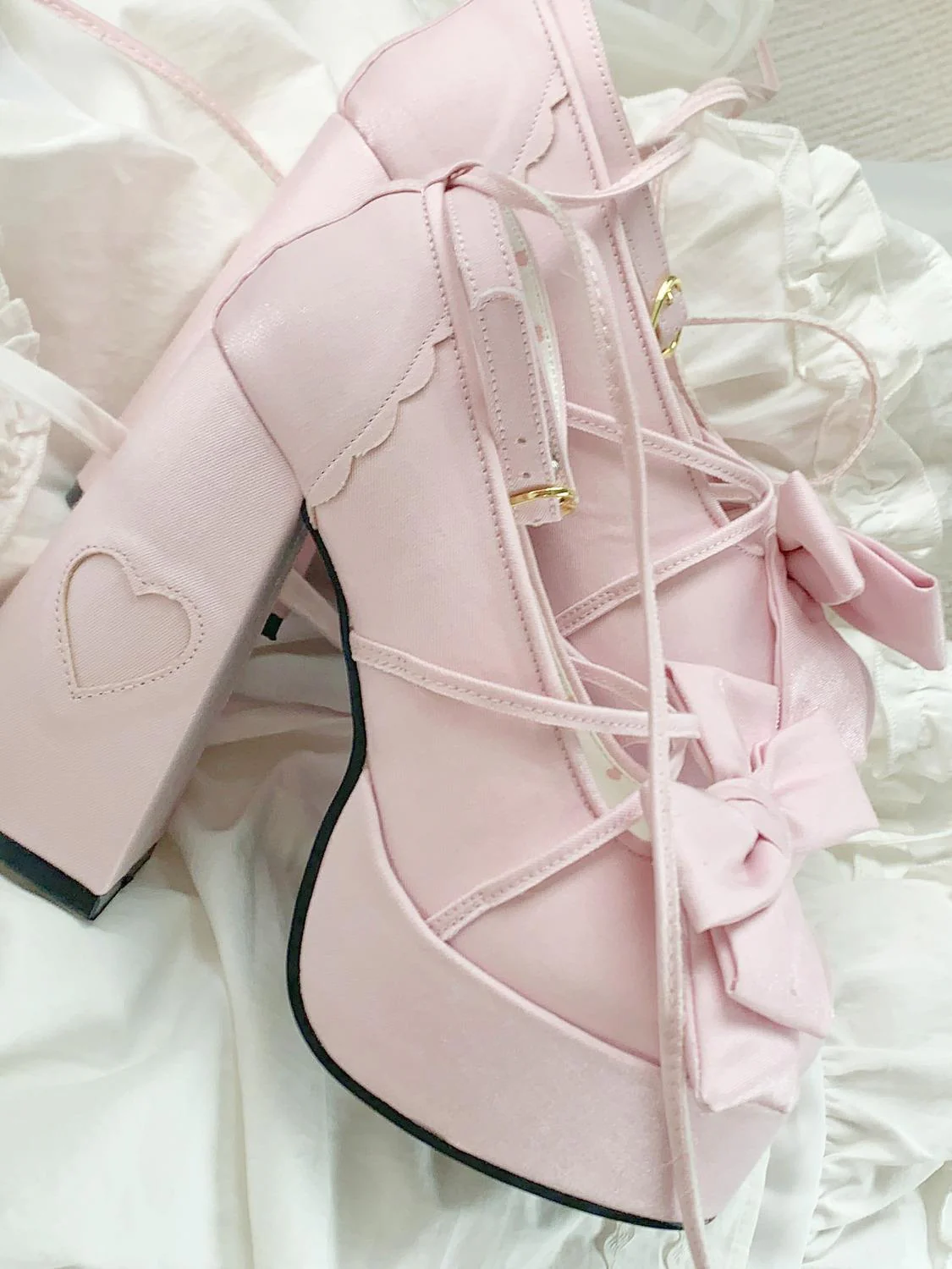Princess Lolita Coquette Platform High Heels - Image 2