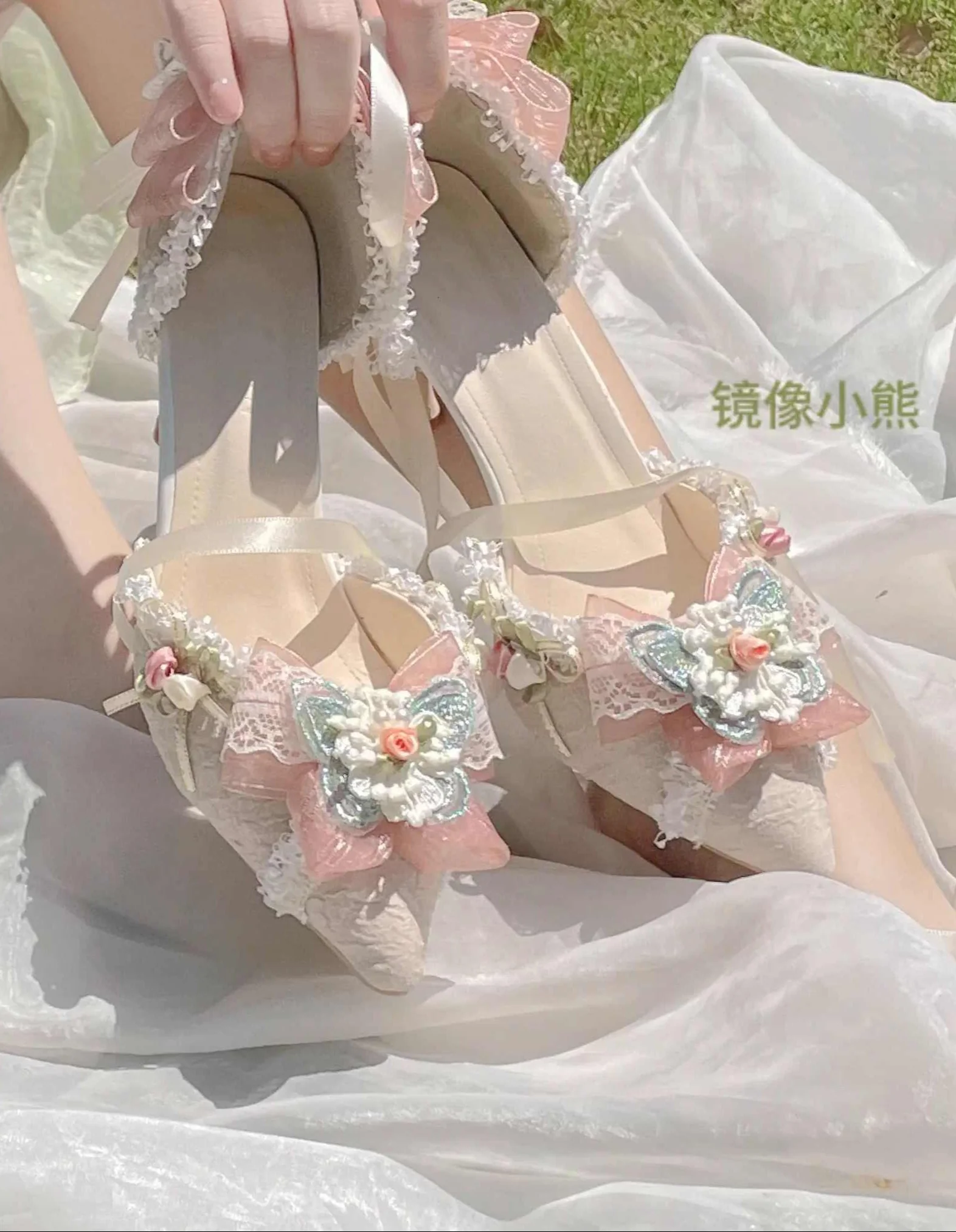 Princess Satin Straps Lolita Shoes - Image 2