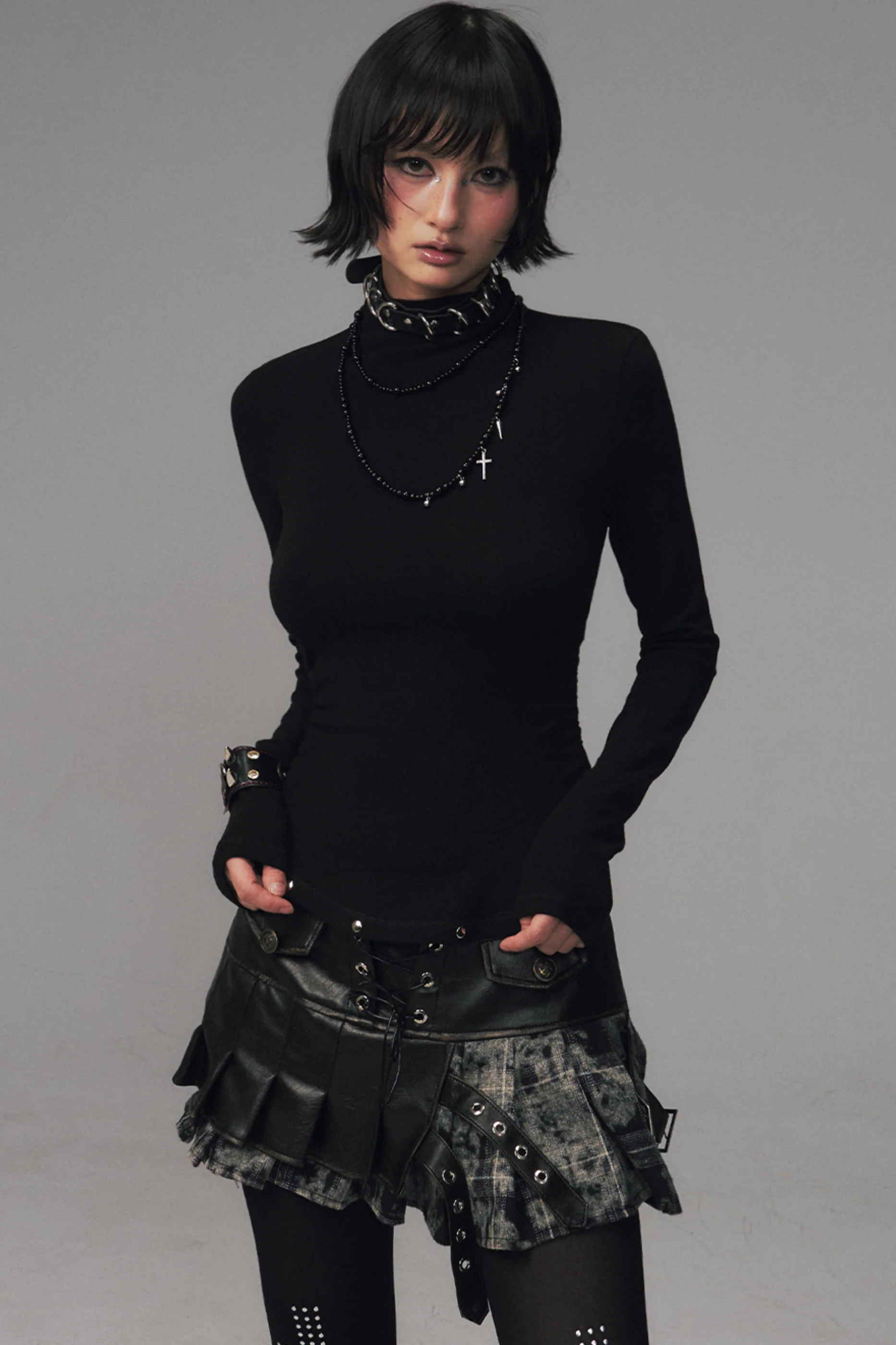 Punk Rivet Knit Top - Image 5