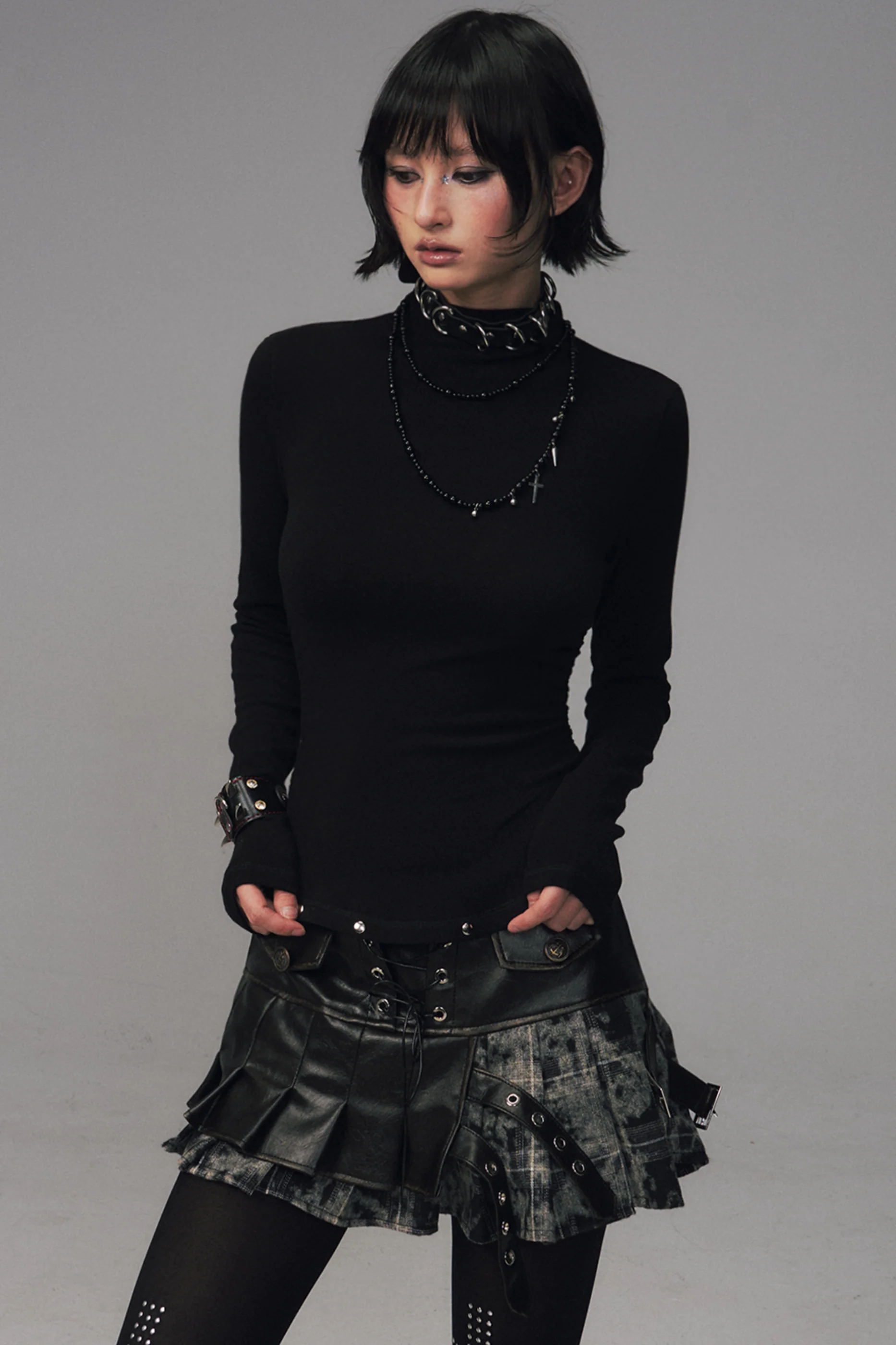 Punk Rivet Knit Top - Image 6