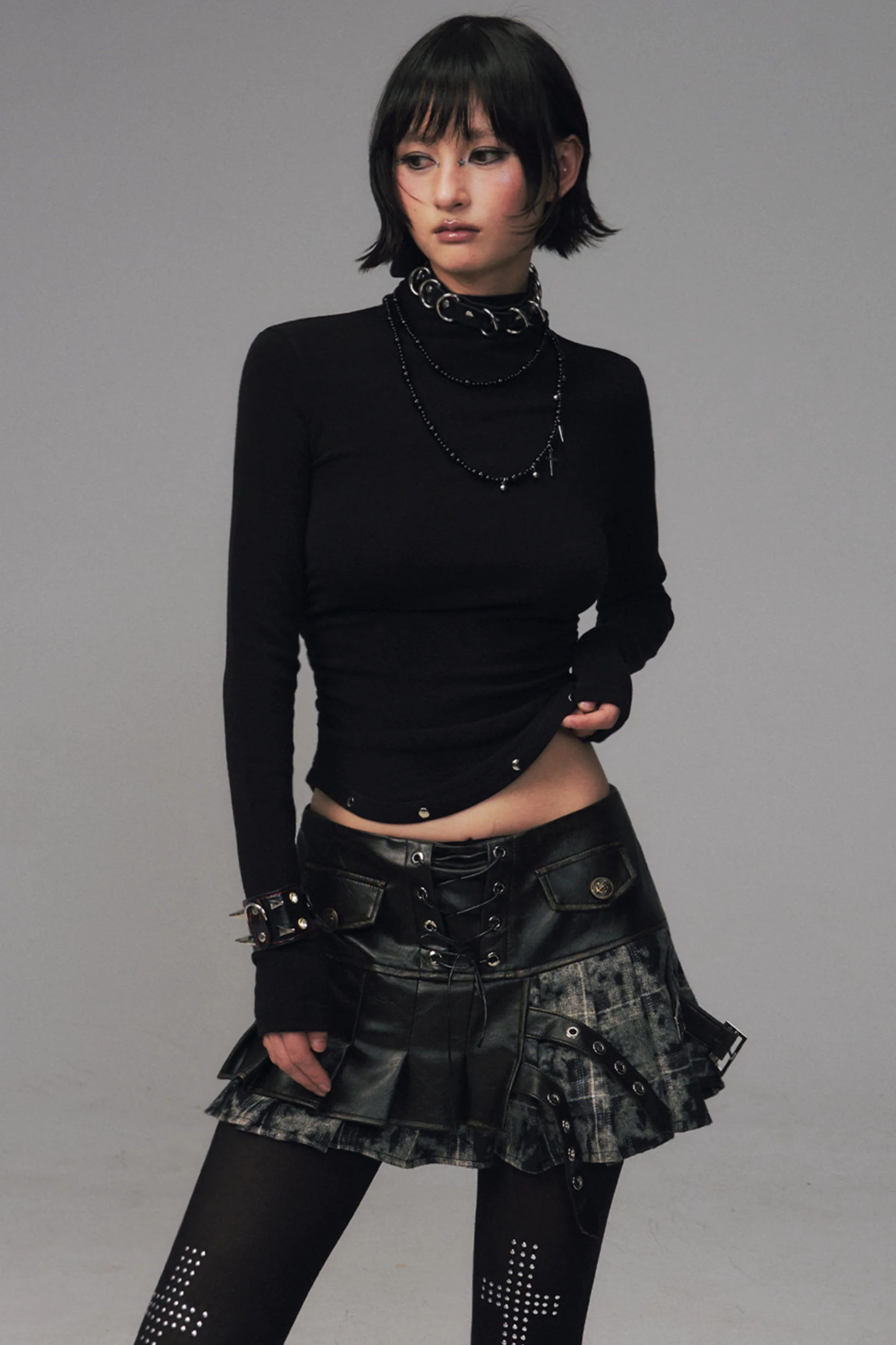 Punk Rivet Knit Top - Image 8