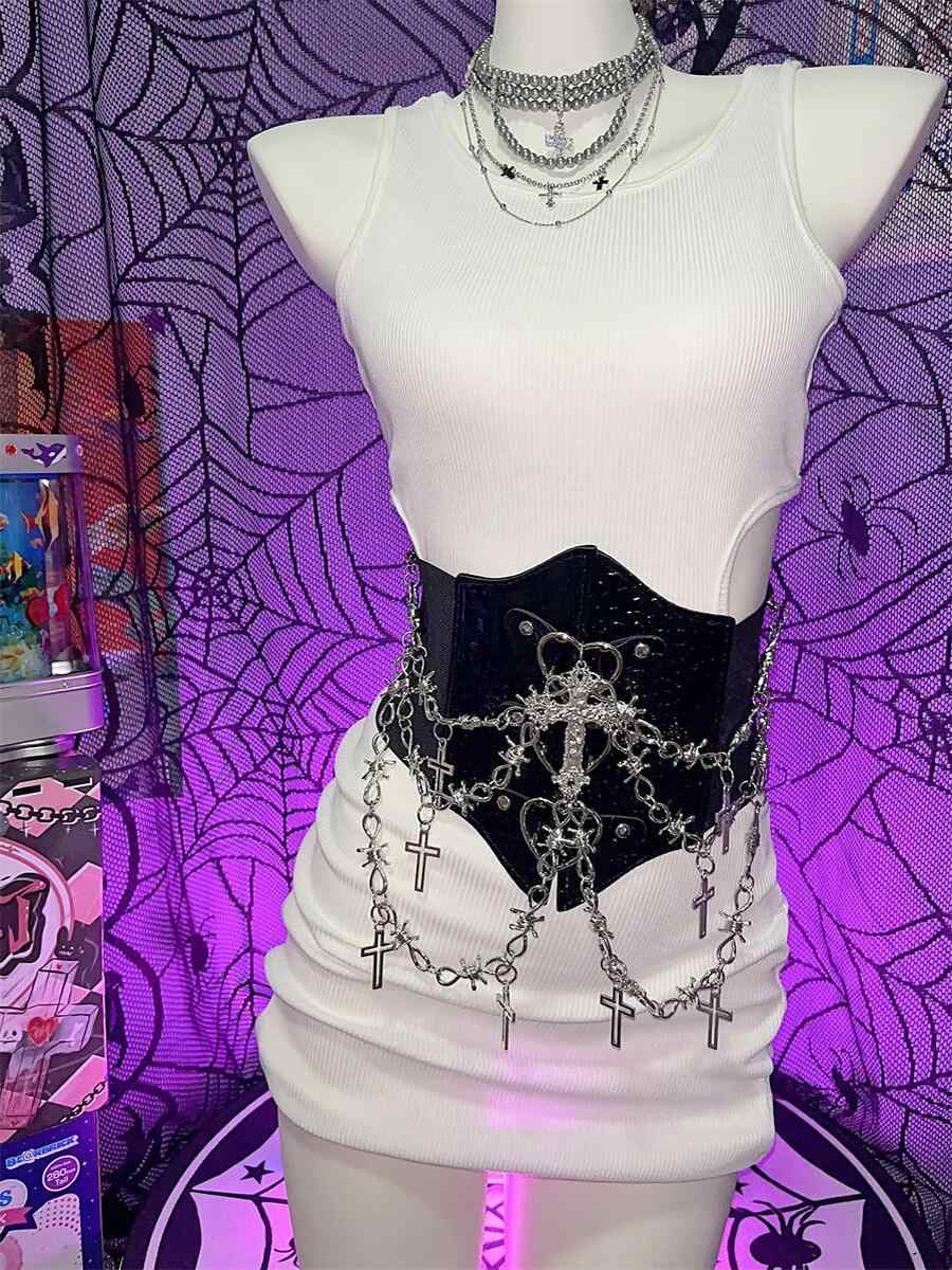 Punk Street Leather Belt Girdle - Image 2